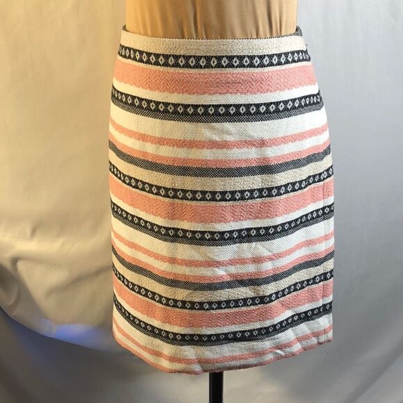 NWT Loft Outlet striped mini skirt size 8 - Picture 1 of 8